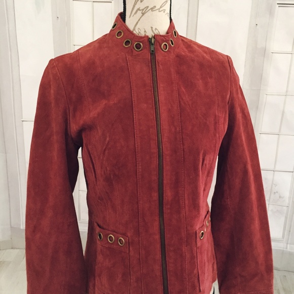 Ruff Hewn Jackets & Blazers - Ruff Hewn Genuine Leather Burgundy Jacket Medium